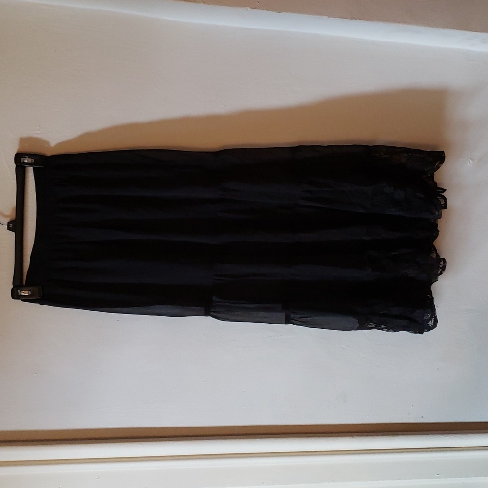 Xhilaration | Black Sheer Lace Maxi Skirt | XS | NWOT